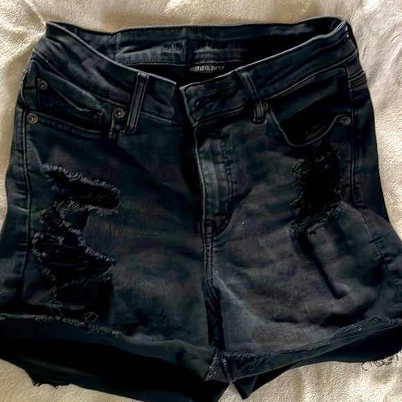 American Eagle black denim shorts - Picture 1 of 1